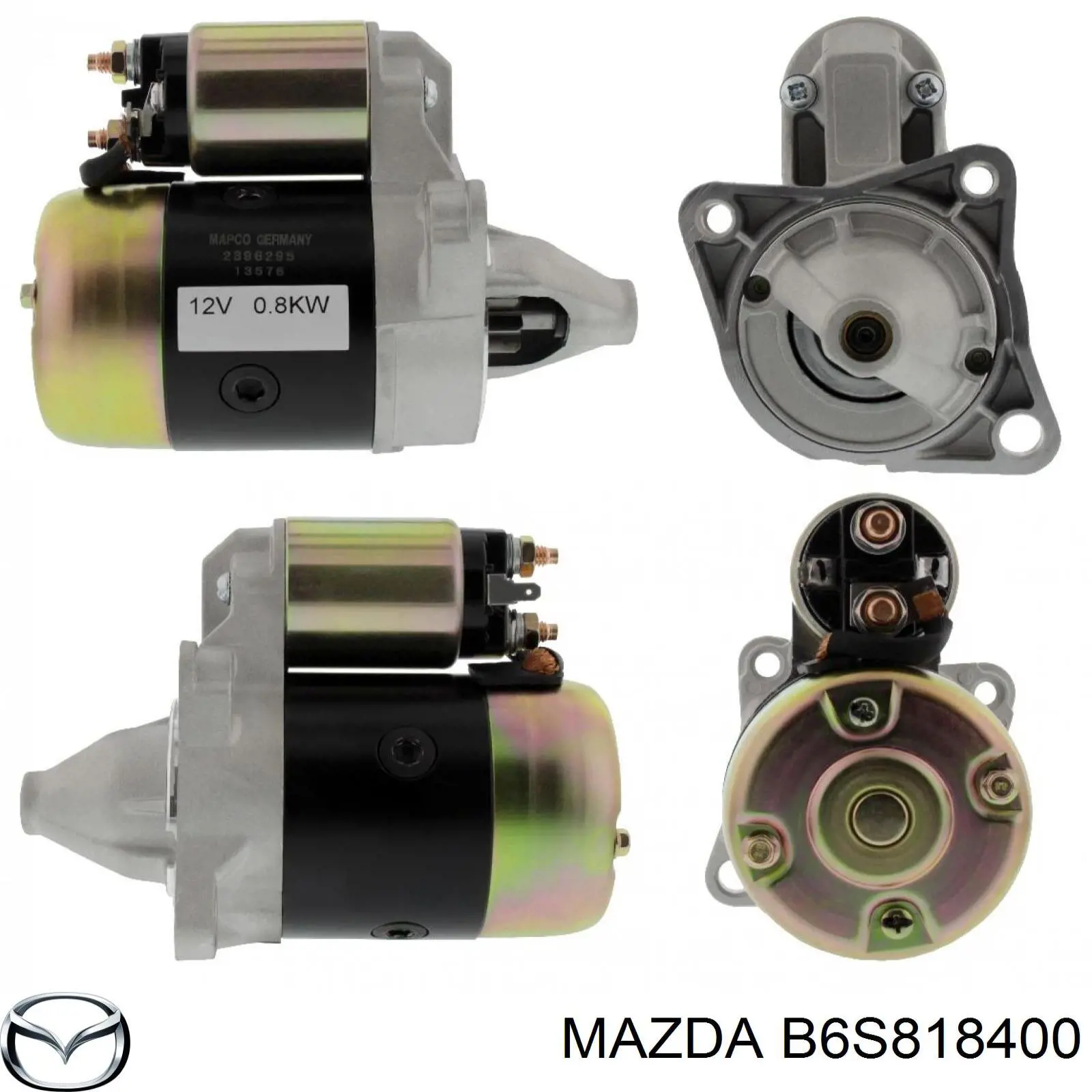 Motor de arranque B6S818400 Mazda