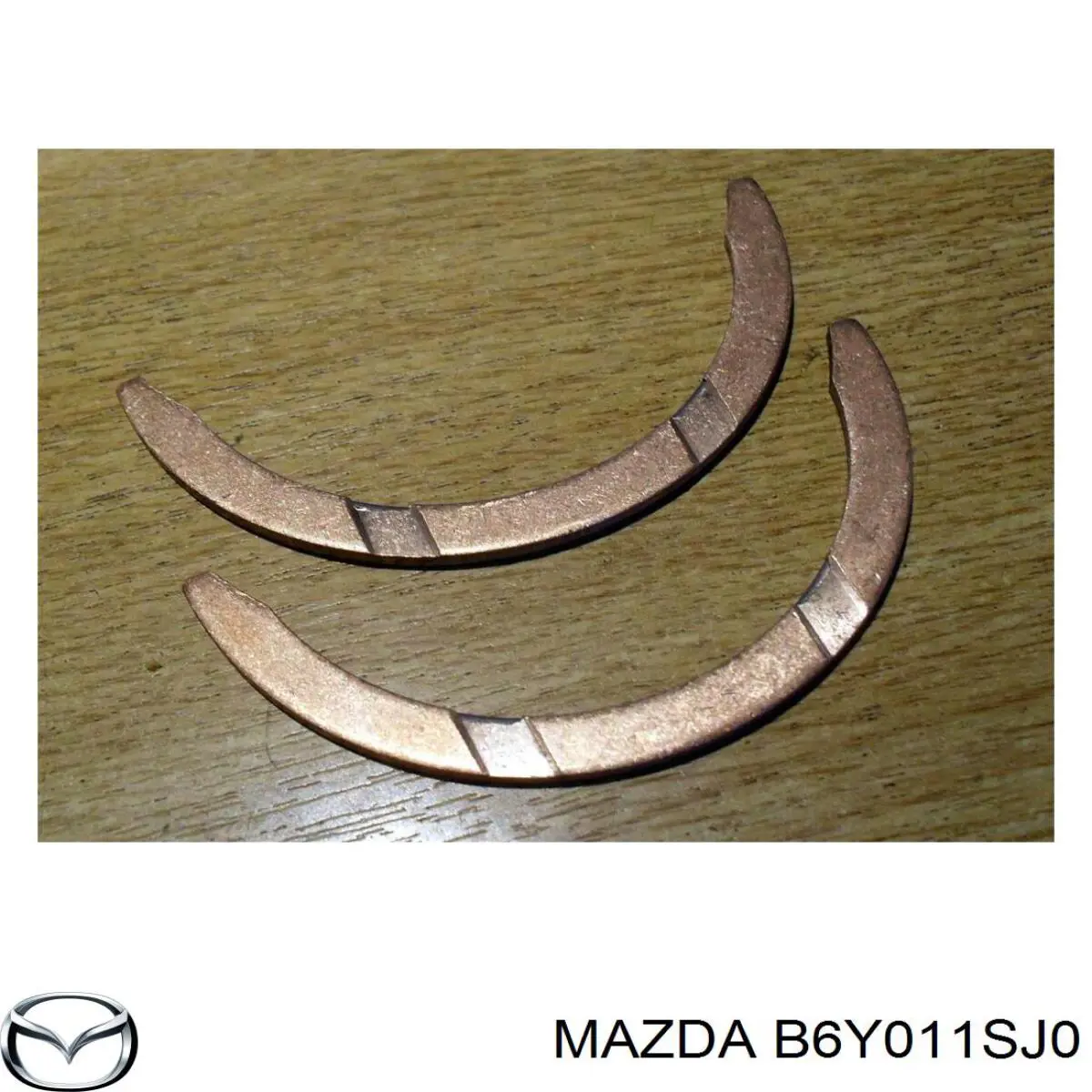 Полукольцо упорное (разбега) коленвала, STD, комплект на Mazda 323 C V 