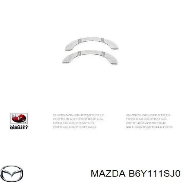 B6Y111SJ0 Mazda semianel de suporte (de carreira de cambota, STD, kit)