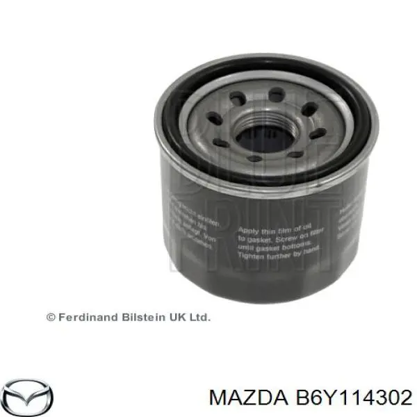 Filtro de aceite B6Y114302 Mazda