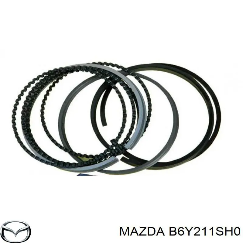 B6Y211SH0 Mazda вкладыши коленвала коренные, комплект, 1-й ремонт (+0,25)