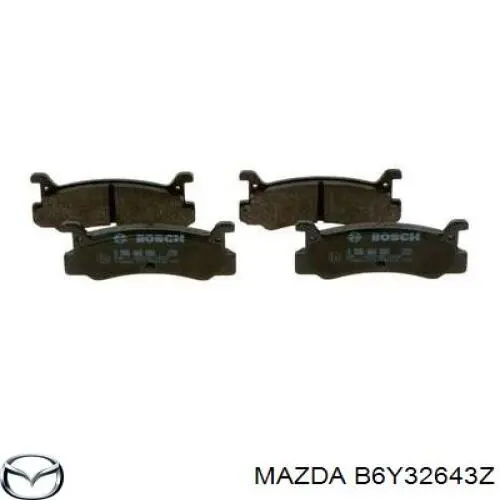 Pastillas de freno traseras B6Y32643Z Mazda