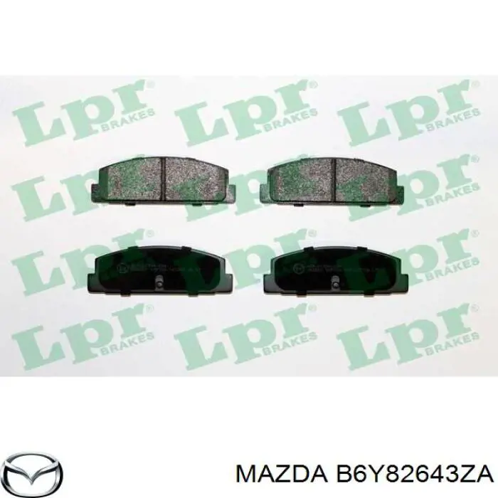B6Y82643ZA Mazda задние тормозные колодки
