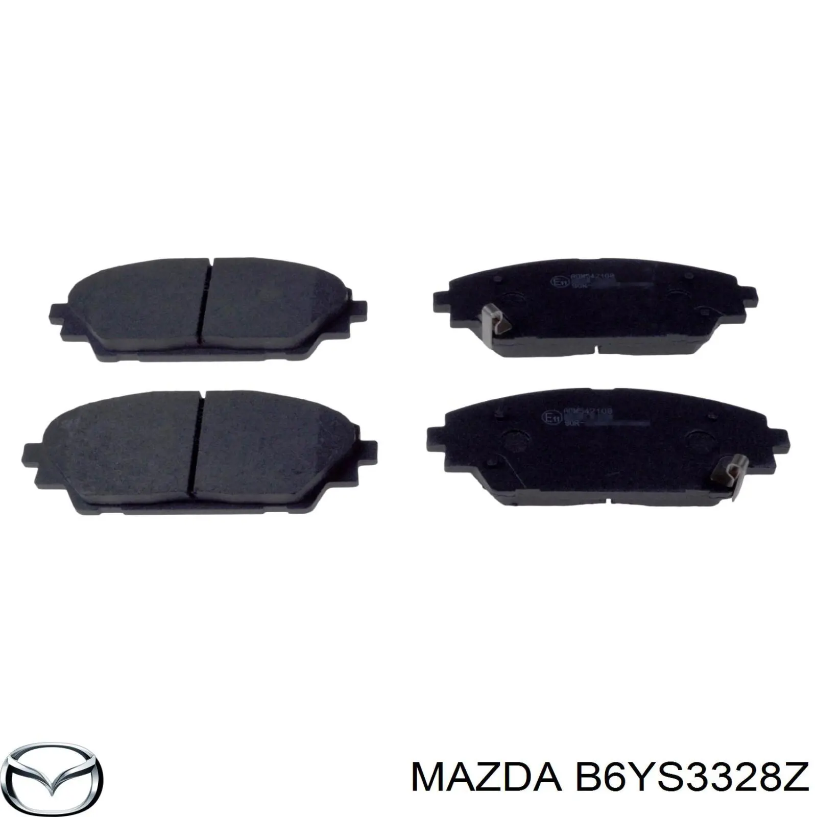 Передние тормозные колодки B6YS3328Z Mazda