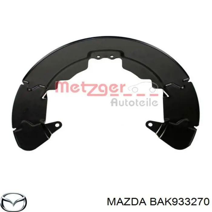 Proteção do freio de disco dianteiro direito para Mazda 3 (BL)