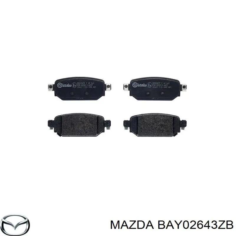 Колодки Mazda BAY02643ZB цена, от 63.42 USD