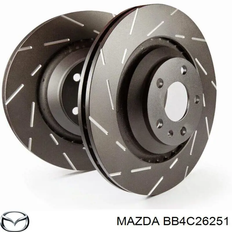 Disco de freno trasero BB4C26251 Mazda