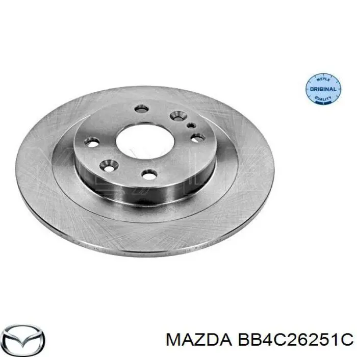 BB4C26251C Mazda диск тормозной задний