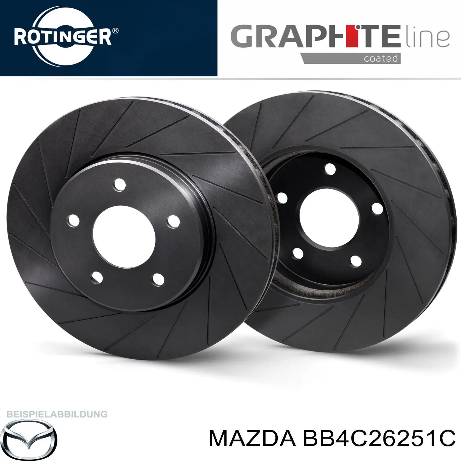 Тормозные диски BB4C26251C Mazda