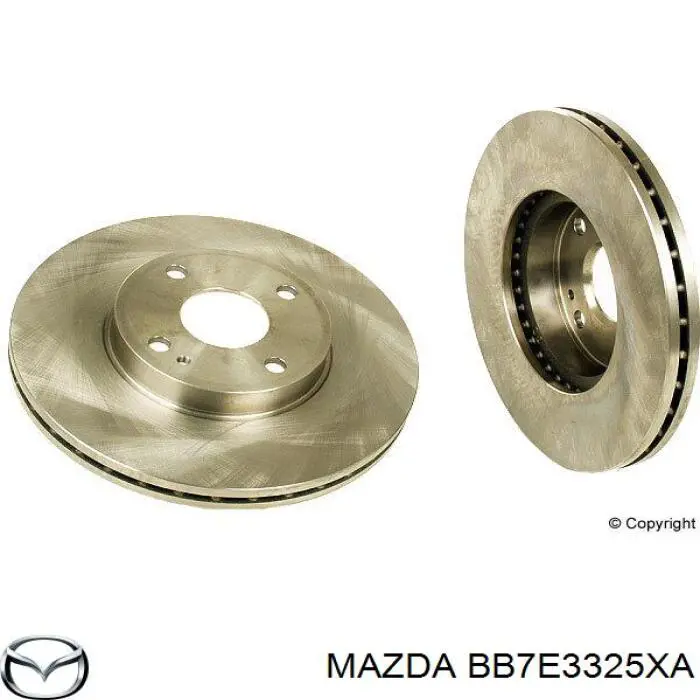 Тормоз дисковый передний Mazda BB7E3325XA цена, от 24.90 USD