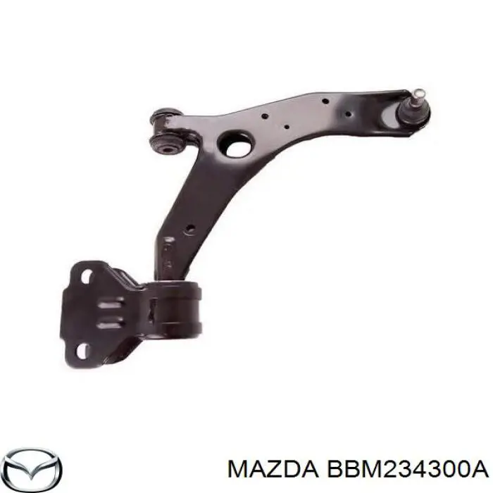 Рычаг передней подвески нижний правый Mazda BBM234300A