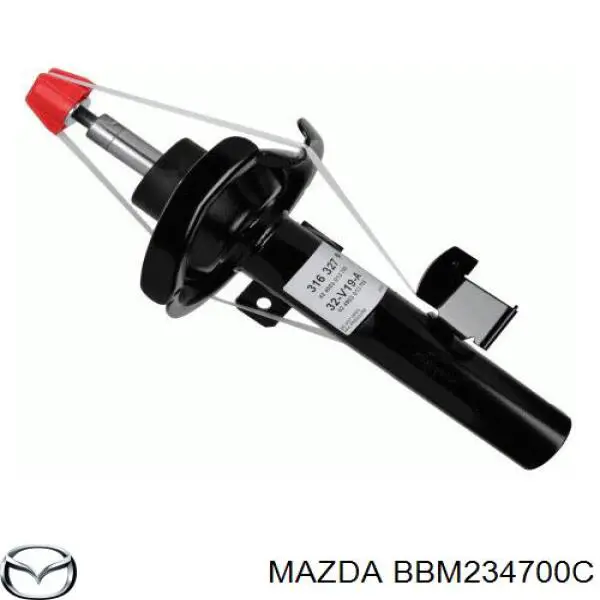 BBM234700C Mazda амортизатор передний правый