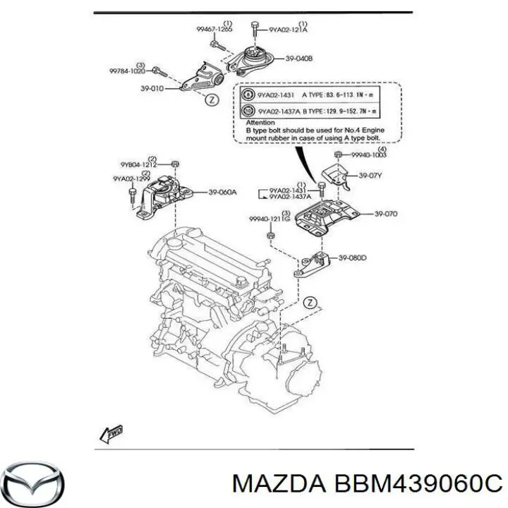 BBM439060C Mazda