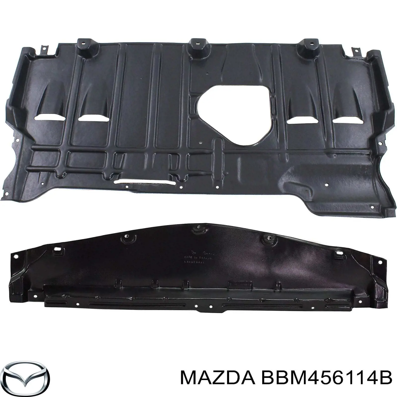 BBM456114B Mazda защита двигателя правая