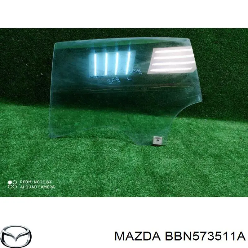 Vidro da porta traseira esquerda para Mazda 3 (BL)