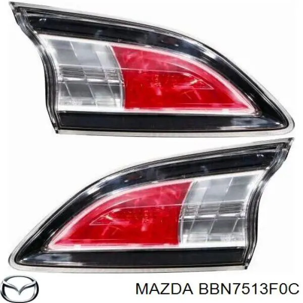 Фонарь задний правый, внутренний Mazda BBN7513F0C цена, от 49.63 USD