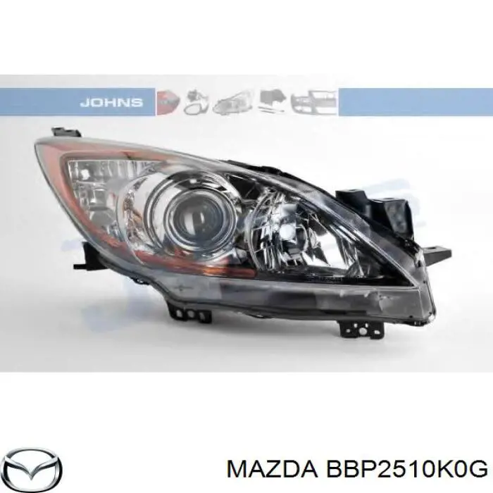 Фара правая Mazda BBP2510K0G