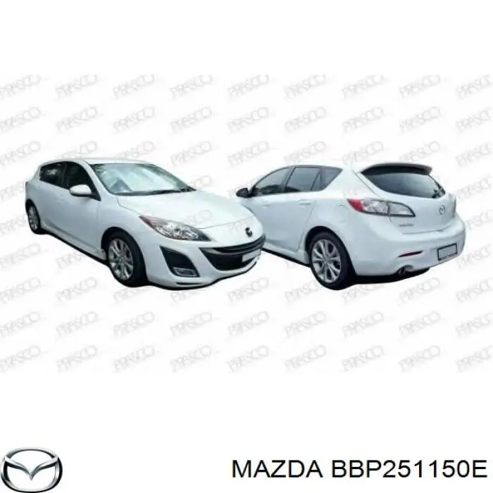 Купить BBP251150E Mazda Фонарь задний правый, внешний
