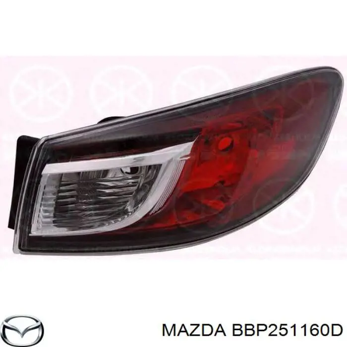 BBP251160D Mazda фонарь задний левый внешний