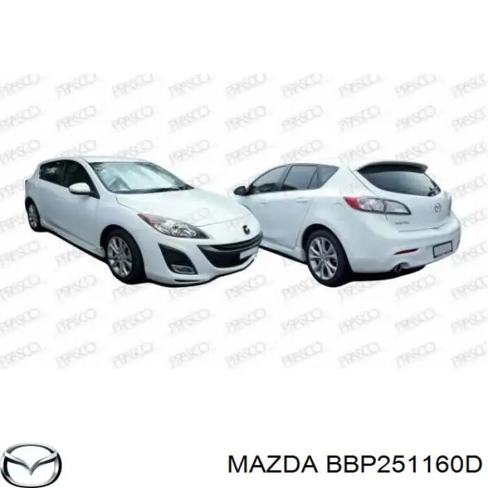 Задняя левая внешняя фара Mazda BBP251160D цена, от 51.64 USD