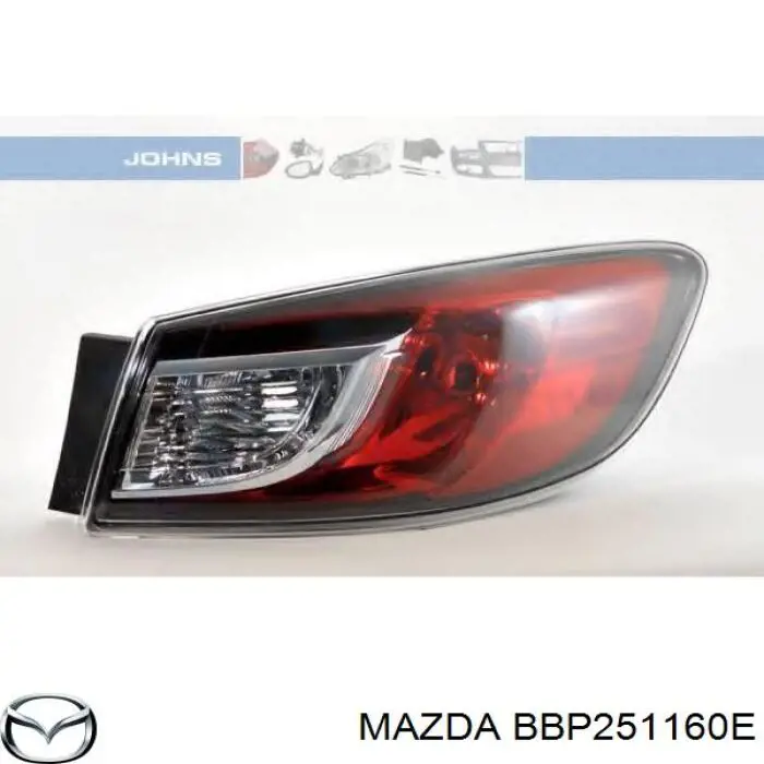 BBP251160E Mazda фонарь задний левый внешний