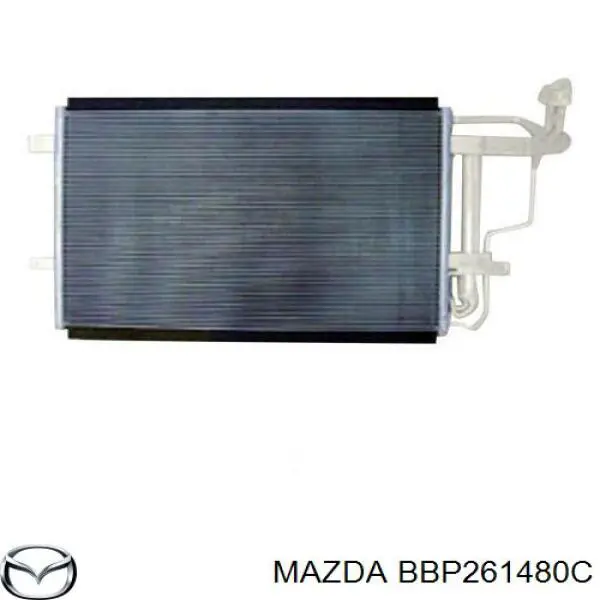 BBP261480C Mazda радиатор кондиционера