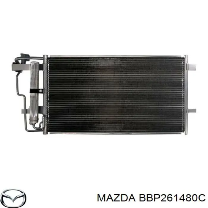 Конденсатор кондиционера Mazda BBP261480C цена, от 79.01 USD