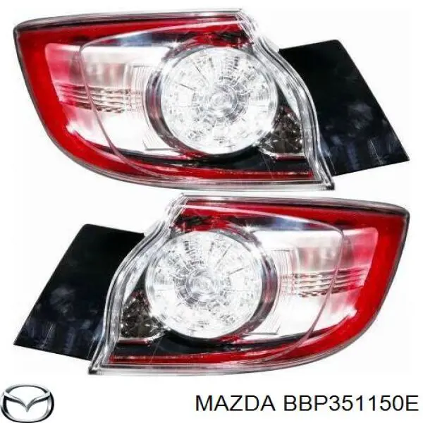 Фонарь задний правый внешний на Mazda 3 BL