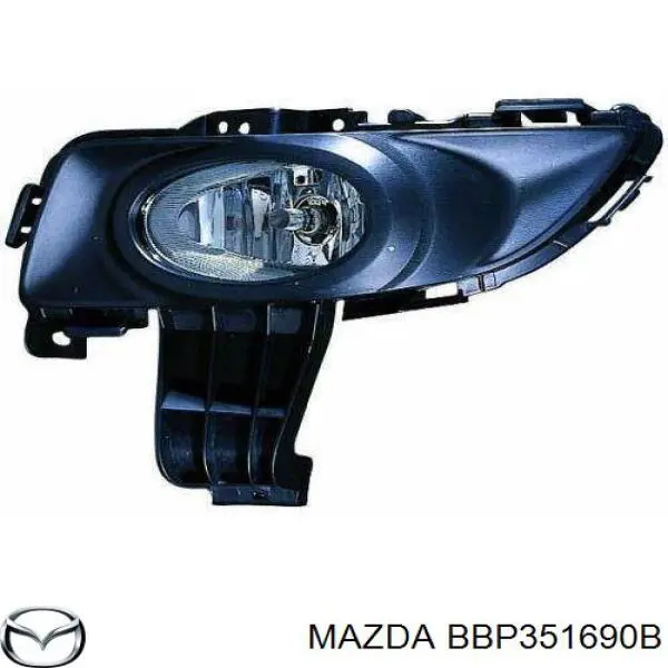 Фара противотуманная, левая Mazda BBP351690B цена, от 51.75 USD