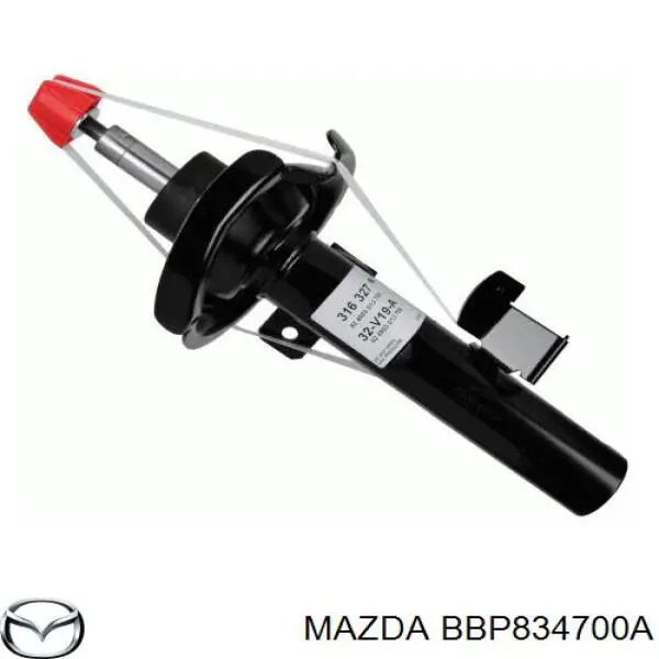 Амортизатор передний правый BBP834700A Mazda