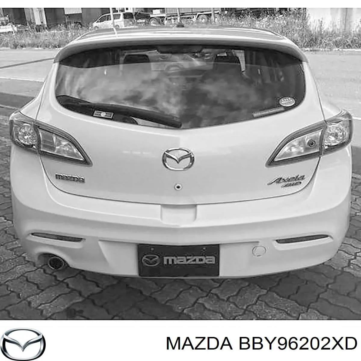 BBY96202XD Mazda porta traseira (3ª/5ª porta-malas (tampa de alcapão)