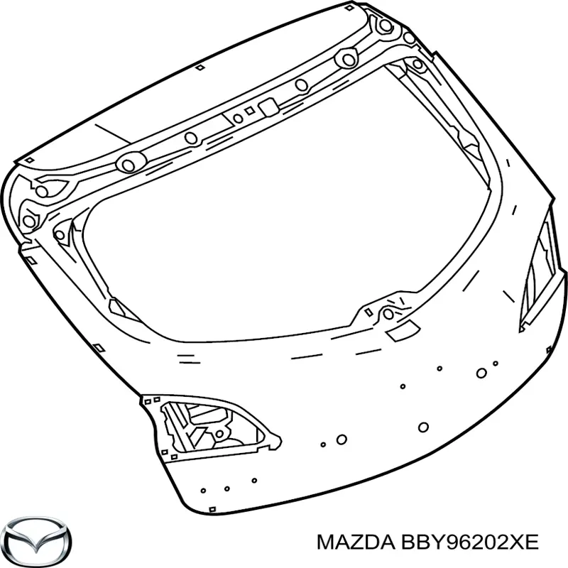 Дверь задняя (багажная 3/5-я (ляда) на Mazda 3 BL