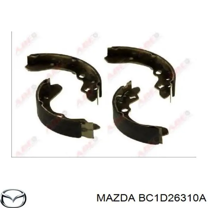 Задние барабанные колодки BC1D26310A Mazda