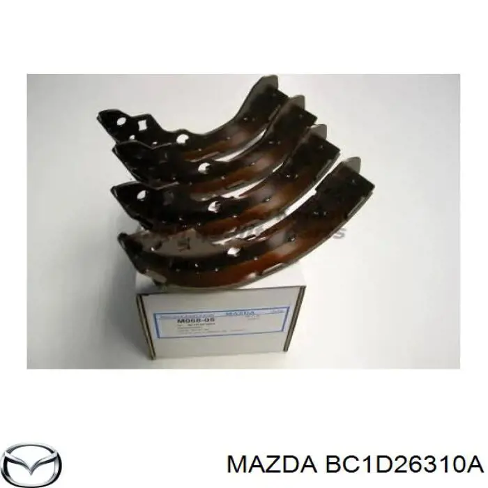 Zapatas de frenos de tambor traseras BC1D26310A Mazda