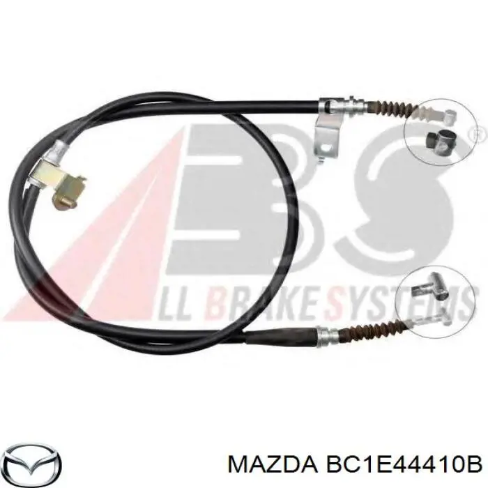 Задний правый трос ручника BC1E44410B Mazda