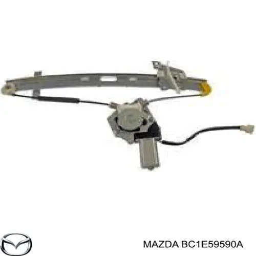 Mecanismo de acionamento de vidro da porta dianteira esquerda para Mazda 323 (BA)