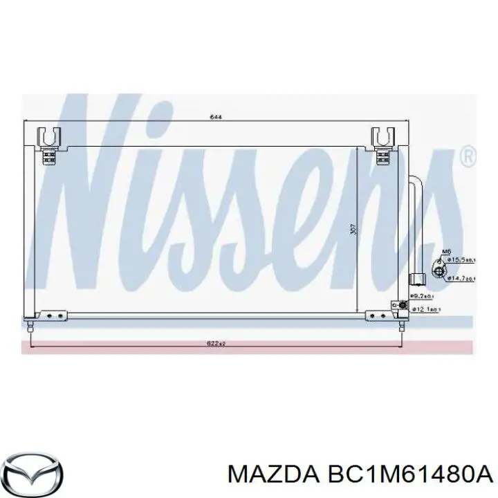 BC1M61480 Mazda Конденсатор