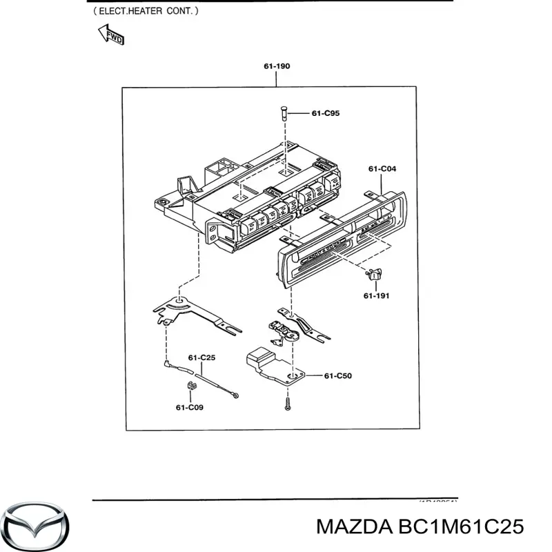  Mazda BC1M61C25 цена, от 14.17 USD