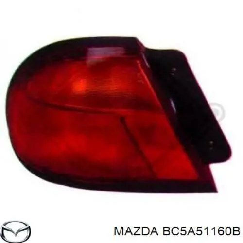 Фонарь задний левый Mazda BC5A51160B