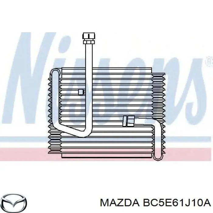 Купить BC5E61J10A Mazda Радиатор кондиционера салонный, испаритель