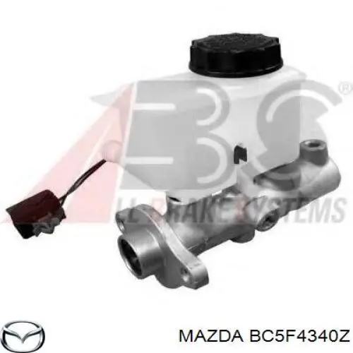 BC5F4340Z Mazda Цилиндр тормозной, главный