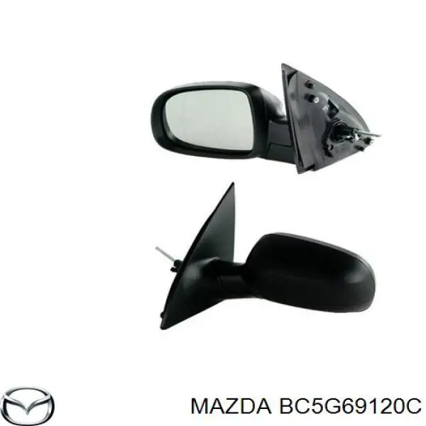 Купить BC5G69120C Mazda Боковое зеркало заднего вида правое