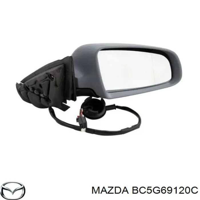 Наружное зеркало правое Mazda BC5G69120C цена, от 31.67 USD