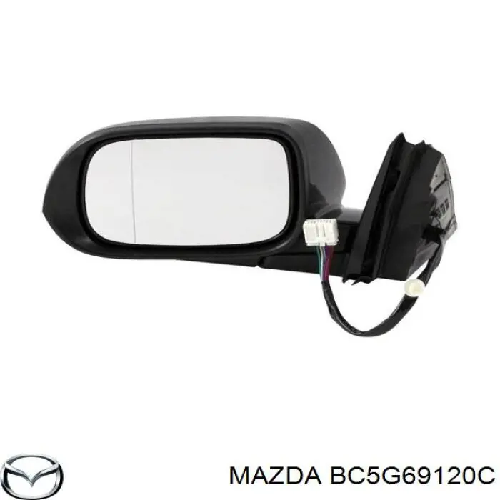 Купить BC5G69120C Mazda Боковое зеркало заднего вида правое
