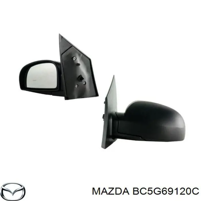 Правое зеркало BC5G69120C Mazda