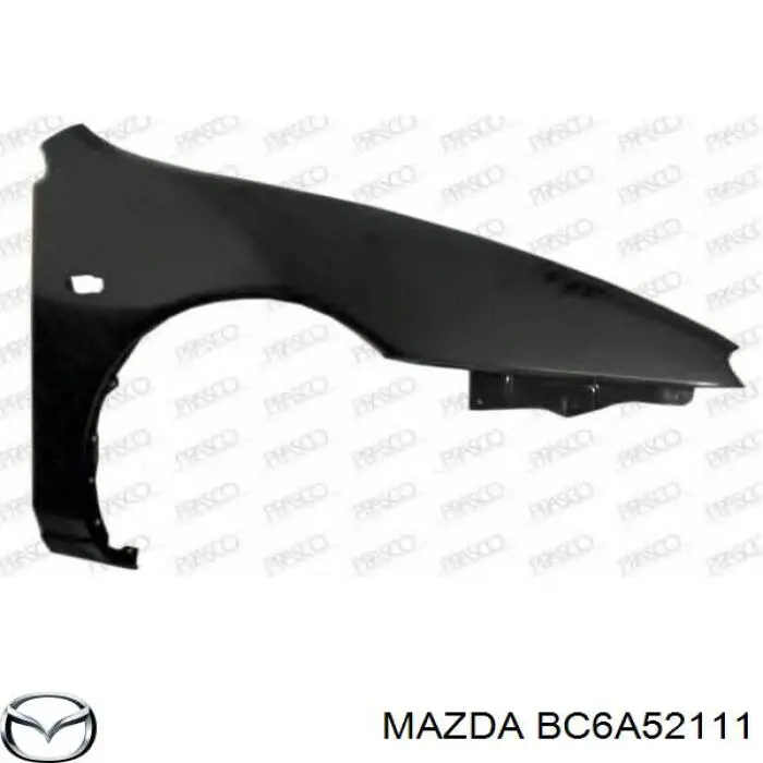 Pára-lama dianteiro direito para Mazda 323 (BA)