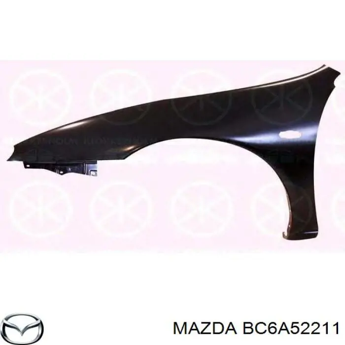 Крыло переднее левое Mazda 323 F V хэтчбек (BA) (1994 - 1998) цена, от 21.23 USD