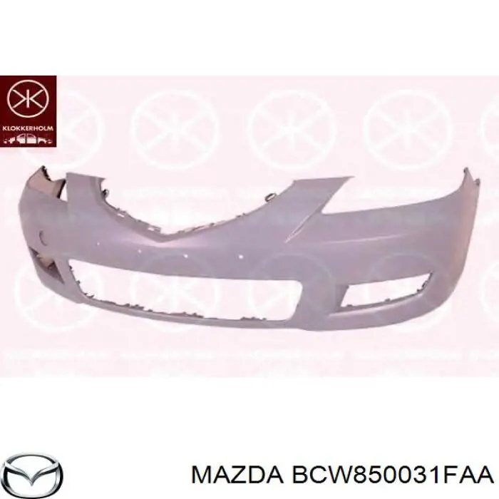 BCW850031FAA Mazda pára-choque dianteiro