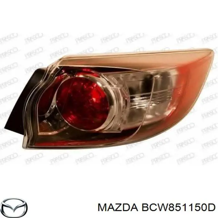 Купить BCW851150D Mazda Фонарь задний правый, внешний
