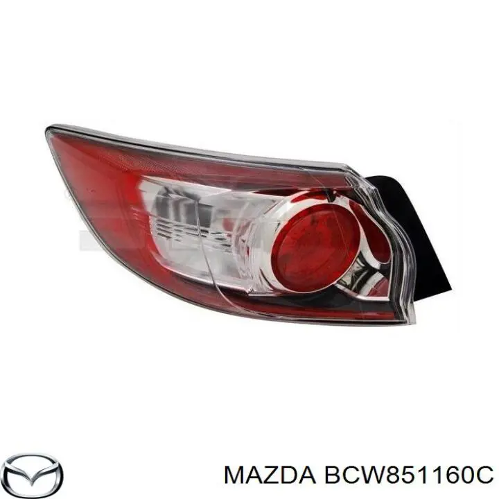 Задняя левая внешняя фара Mazda BCW851160C цена, от 78.98 USD